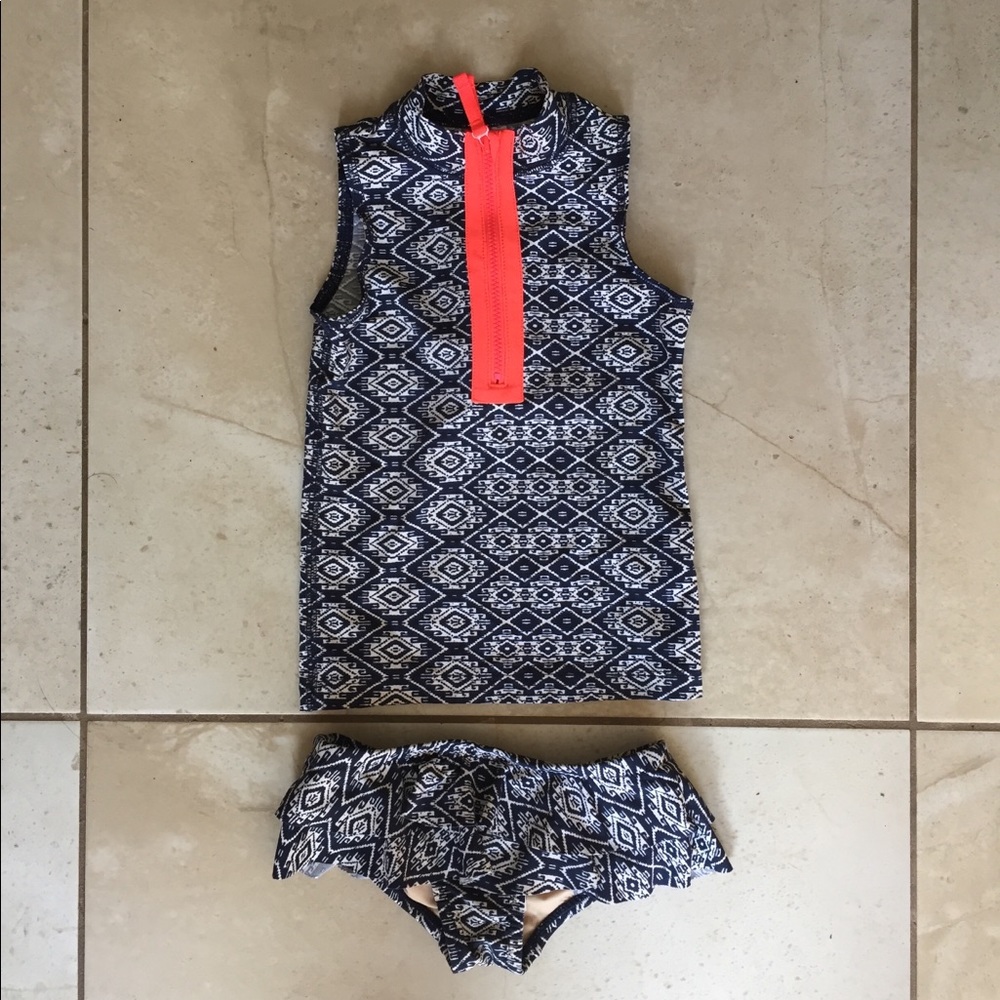 J Crew Crew Cuts adorable two piece swim suit.